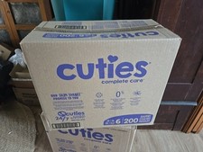 Cuties Complete Care Baby Diapers Size 6, 200 Count, 35 lb 16 kg NEW INFANT