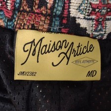 Maison Article Men's Multicolor Geometric Drawstring Shorts Size M Regular
