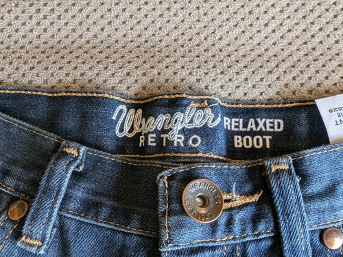 Wrangler Retro Relaxed Boot Western Denim Jeans Boys Size Regular BRT20NS Cowboy - Picture 7 of 10