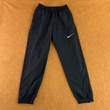 Nike Womens Size Small Black Zip Pockets PR Woven Zip Hem Track Pants
