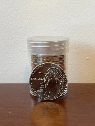 2026 Semiquincentennial Half Dollar - Tube of 20 Enduring Liberty Coins, IN HAND