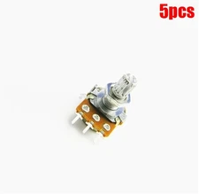 5Pcs 250K Ohm B250K Knurled Shaft Linear L Potentiometer Rotary Taper New Ic lw