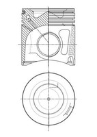 Mahle 007 PI 00150 002 Kolben Passend FüR Fiat Passend FüR Iveco