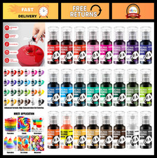 Juego de 24 colorantes alimentarios en gel vibrante - tinte comestible para decoración de pasteles, glaseado, galletas