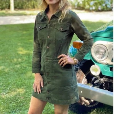knee length dresses for ladies The Long-Sleeve Utility Mini Dress main image 1
