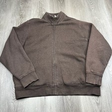 L.L. Bean Katahdin Iron Works Full Zip Sweater Men  s Size L Large Brown