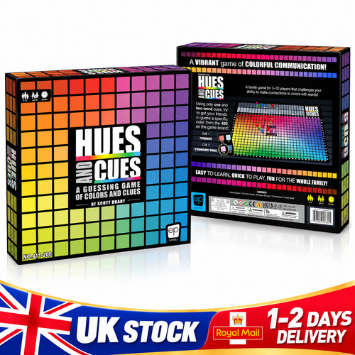 Hues and Cue Board Games Game Of Color&Clue For 3-10 Players Ages 8+ A NEW UK