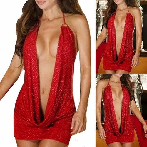 Langlebig Frauenkleid Zubehör Atmungsaktiv Eng Anliegend Tiefes V Dessous - Bild 1 von 24