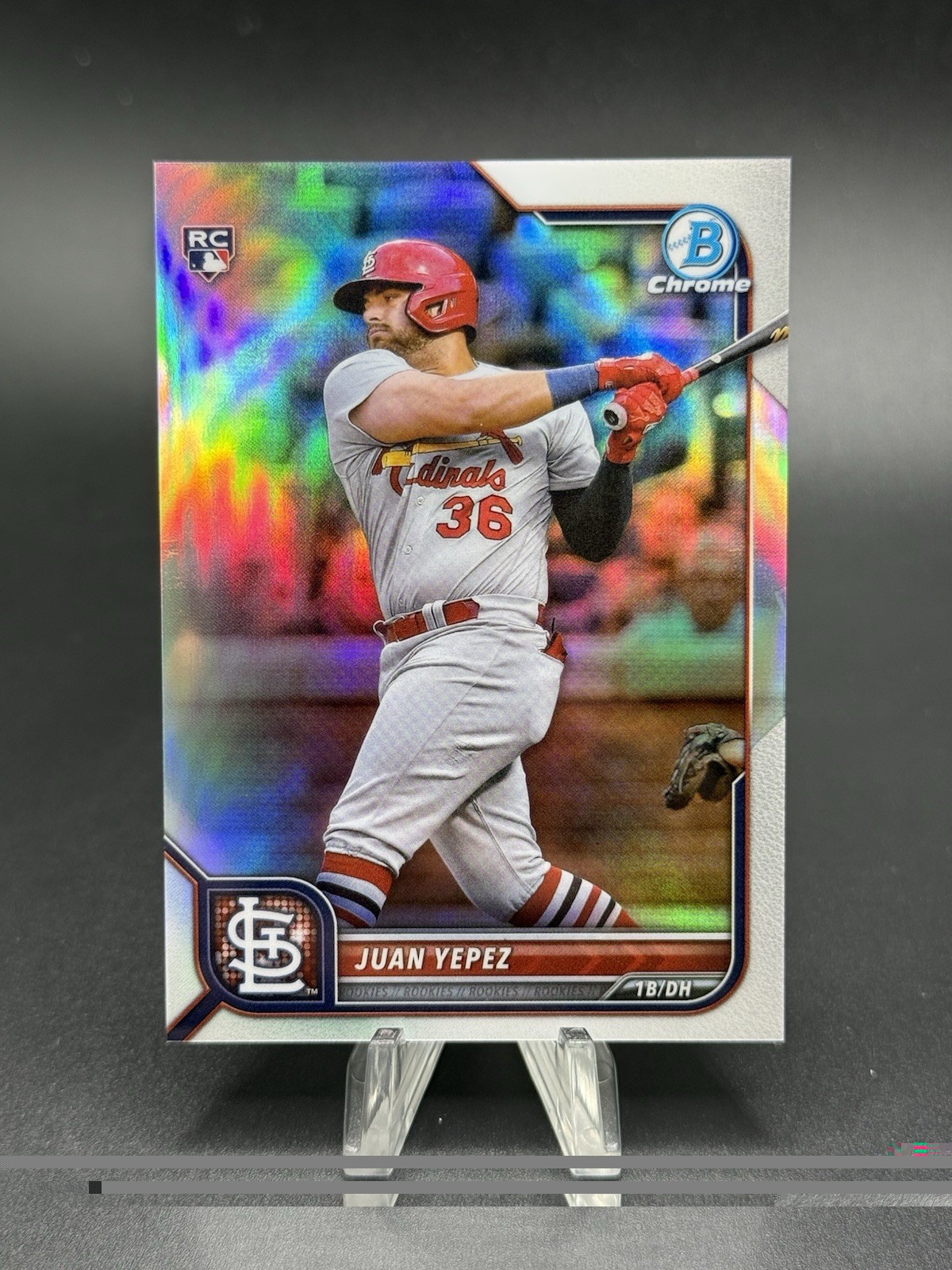 2022 Bowman Chrome Juan Yepez 26 RC Refractor /499 | St. Louis Cardinals