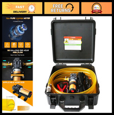 12V 75W Gas  Diesel Fuel Transfer Pump Kit, 110GPH, Includes Fuel Hose  Cables