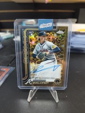 Hurston Waldrep - 2025 Topps Gilded Baseball Rookie RC Auto /99 #CGA-HW Braves