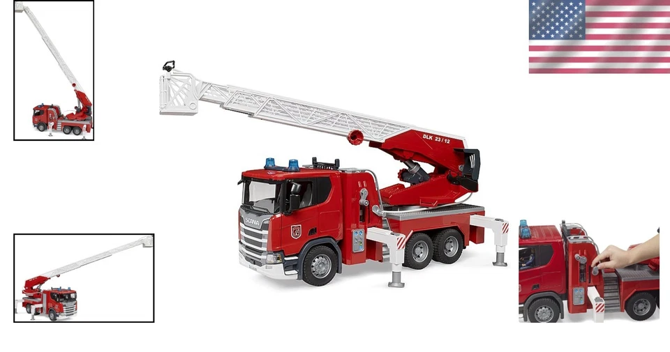 Realistic Scania Super R Series Fire Truck - Image 2 of 4