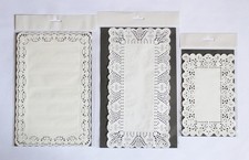 Rectangular Lace Paper Doilies - 3 Sizes