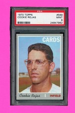 1970 TOPPS #569 COOKIE ROJAS PSA 9