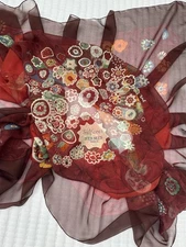 HERMÈS “Sulfures”  By Caty Latham Mousseline Silk 140 Beautiful Colors