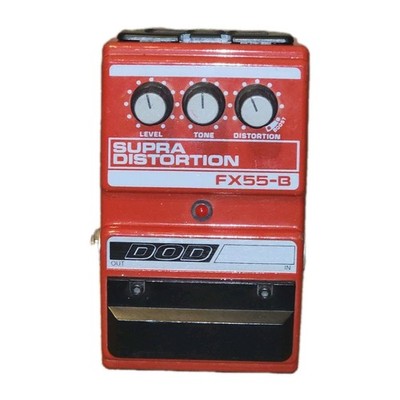 Vintage DOD Digitech FX55 B Supra Distortion Guitar Effect Pedal Battery Powered