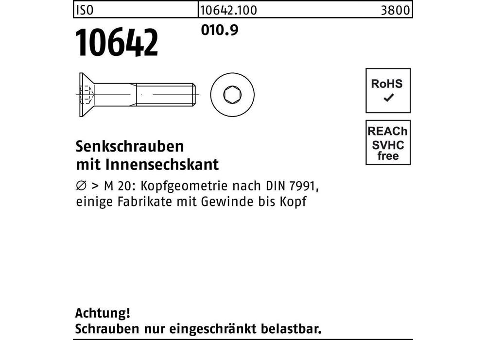 Измерительный прибор Reyher ISO 10642 Innensechskant M 10 x 150 010,9