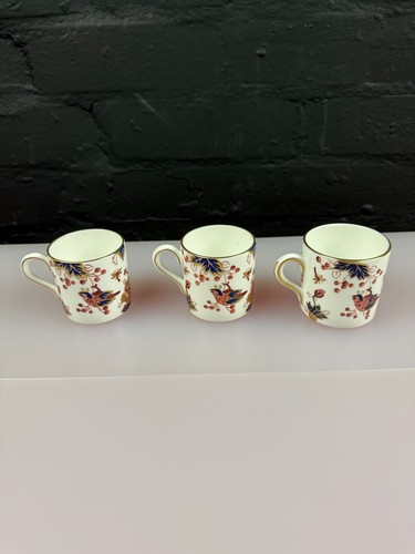 3 x Coalport Hong Kong Coffee Cups 2.25" Wide x 2.25" High Set - Picture 3 of 5