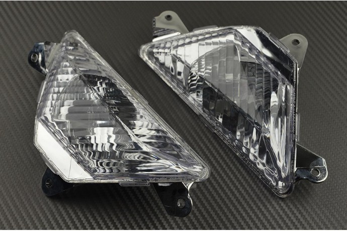 Clignotants avant clairs Kawasaki Ninja 650 haute visibilité 2017-2019
