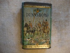 VINTAGE DUNNSBORO POCKET TOBACCO TIN-NO CONTENT COMPLETE TAX STAMP 1926