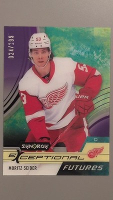 2021-22 Upper Deck Synergy Exceptional Futures Purple Moritz Seider #EF-MS /199
