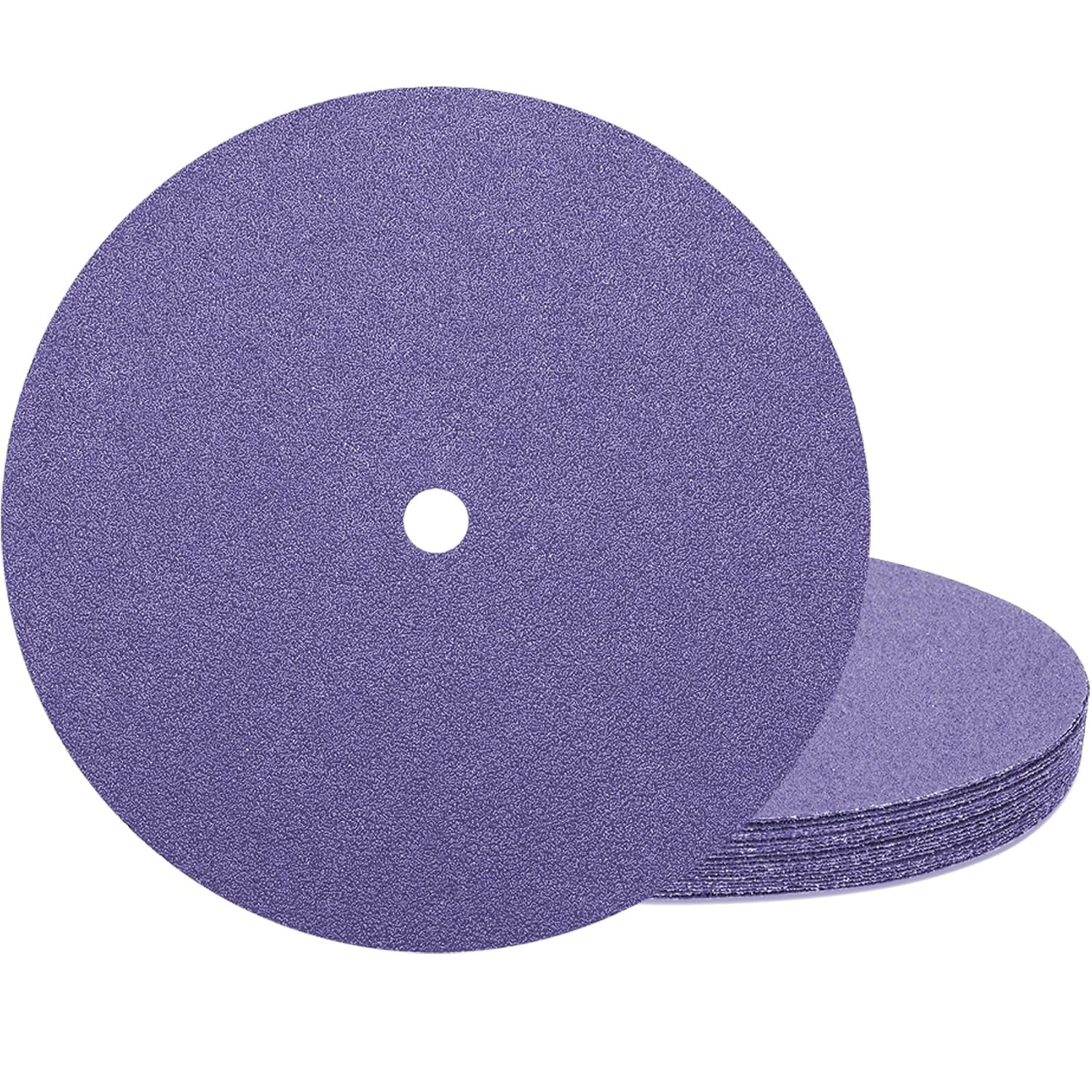 50 Purple 9 inch Sanding Discs for 1HP 750W Lawn Mower Blade Sharpener