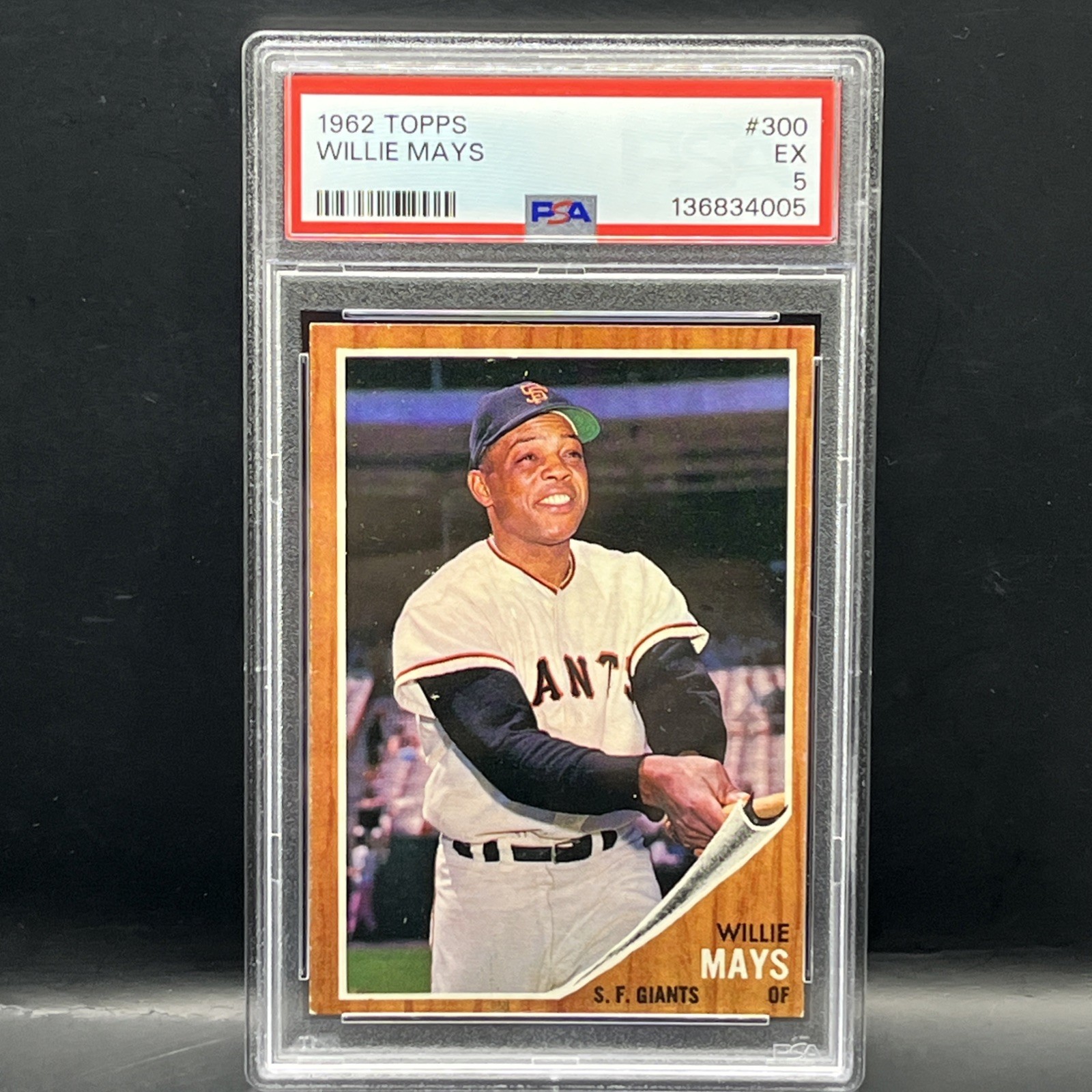 1962 Topps Willie Mays #300 PSA 5 EX HOF