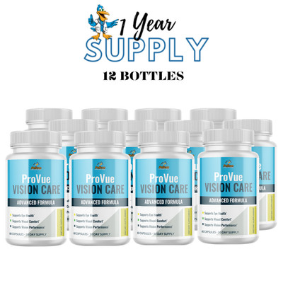 ProVue Vision Care- Eye Support with Lutein- 12 Bottles- 720 Capsules