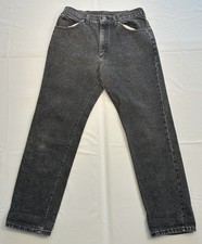 VTG Lee Riders Jeans Mens 32X30 Black Stone Wash Straight Union Made In USA