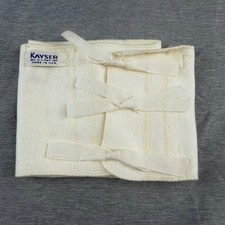 Kayser Vintage Baby Belly Band Binder Cream White Infant Layette USA Made