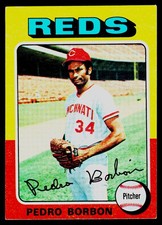 1975 Topps Mini #157 Pedro Borbon - POOR