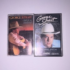 George Strait Lot 2 Cassettes: Chill Of An Early Fall  Something Special MCA