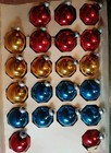 Vintage Franke Mecury Glass Christmas Tree Mini Ornament 21 Giant Pack Box Lot — photo 2