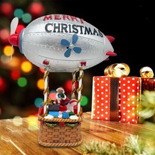 Christmas Ornament Decor Winter Holiday Small Party Supplies Hot Air Balloon