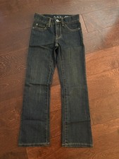 NWT Boys The Children  s Place Bootcut Jeans Sz 6 Slim - Dust Bowl Wash Dark Blue