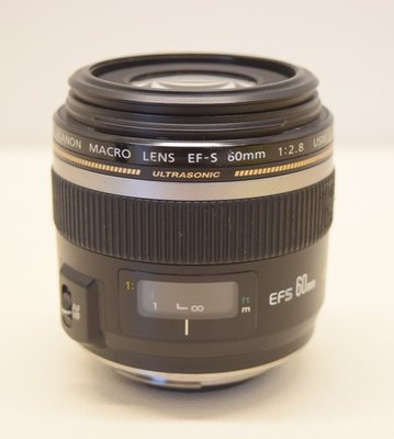 Canon EF-S 60mm f2.8 Macro USM Lens 1:2.8 Ultrasonic - TESTED - NO