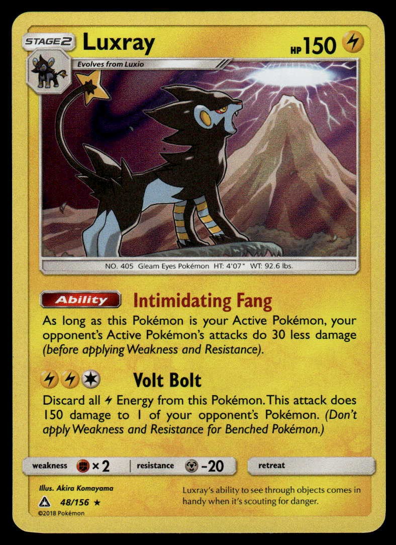 POKEMON LUXRAY ULTRA PRISM 48/156 HOLO R NM/M