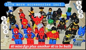 LEGO Bulk Parts Lot 11,571 pcs w/ Minifigures Multicolor Plastic Box