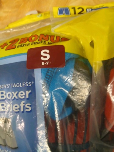 Hanes Boys Boxer Briefs 12 Pair Pack Size S Or L NWT - Picture 4 of 7