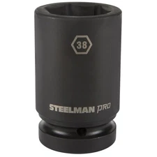Steelman Pro 1 in. Drive 38mm 6 Point Deep Impact Socket 79294