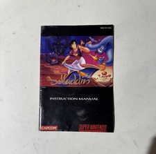 Super Nintendo Aladdin Instruction Manual