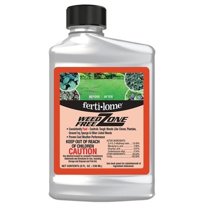 Fertilome Weed-Free Zone Liquid Broadleaf Weed Herbicide Concentrate, 8 fl oz