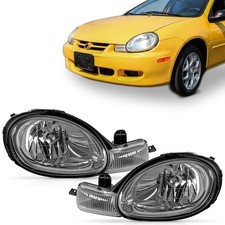 Left Right Headlights Chrome Housing 2000-2002 Dodge For Chrysler Neon Ch2503124