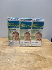  3 Mylicon Infants Gas Relief Drops, Dye Free, 1.0 fl oz Exp 05/27 SEALED