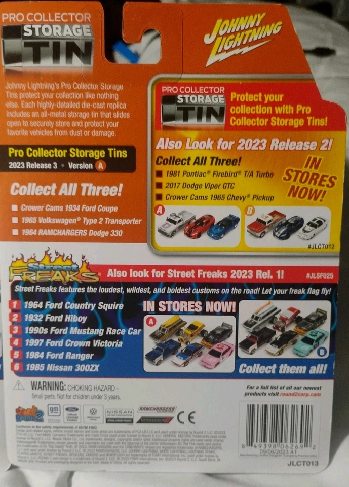 2 JOHNNY LIGHTNING STORAGE TIN LIMITED EDITIONS # 1 Of 2500 VERSION A & B - Image 4 of 4