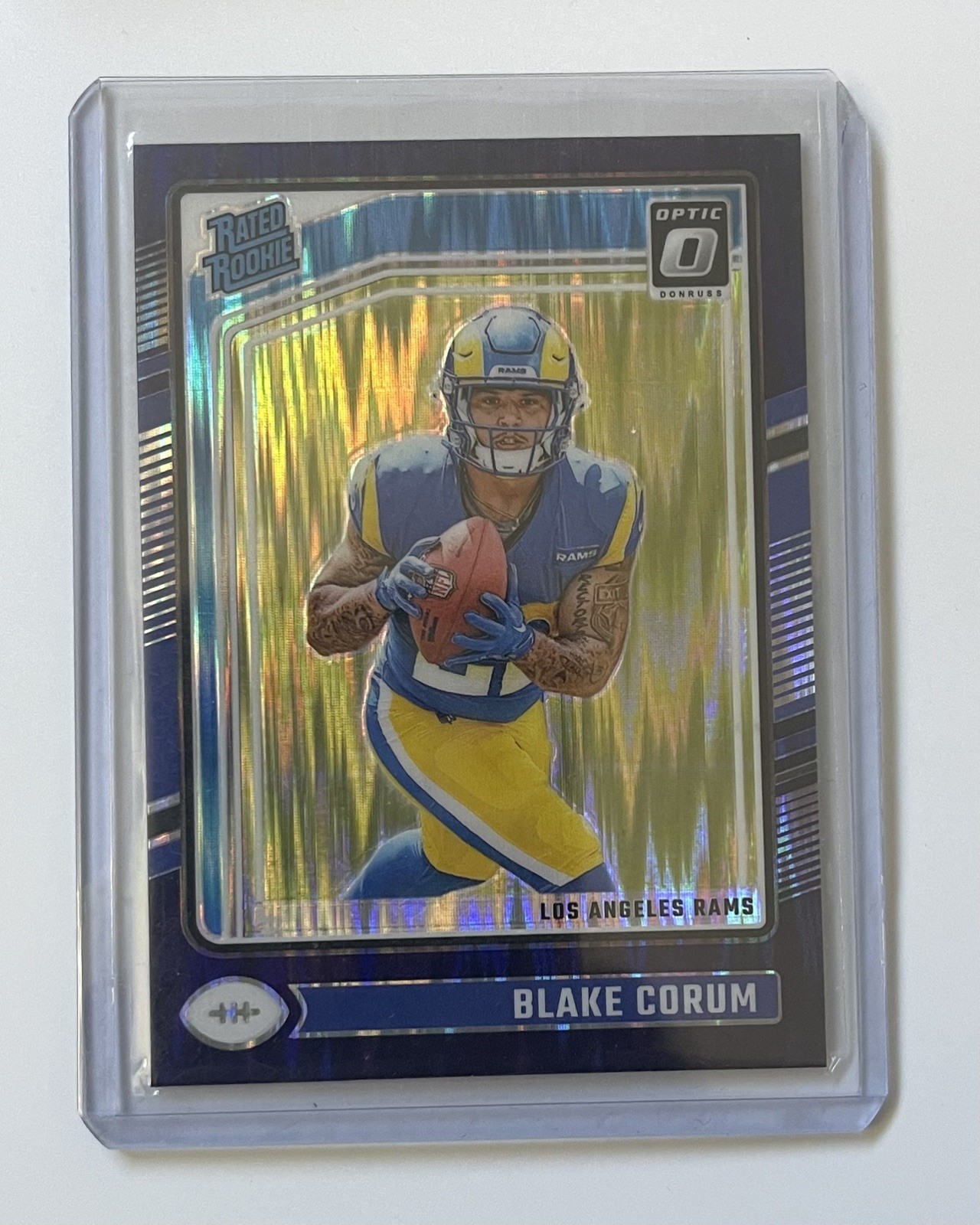 2024 Panini Donruss Optic - Rated Rookie Blake Corum #208 Rocket Prizm (RC)