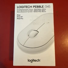New Logitech Pebble i345 Wireless Bluetooth Mouse for iPad White 910-005888