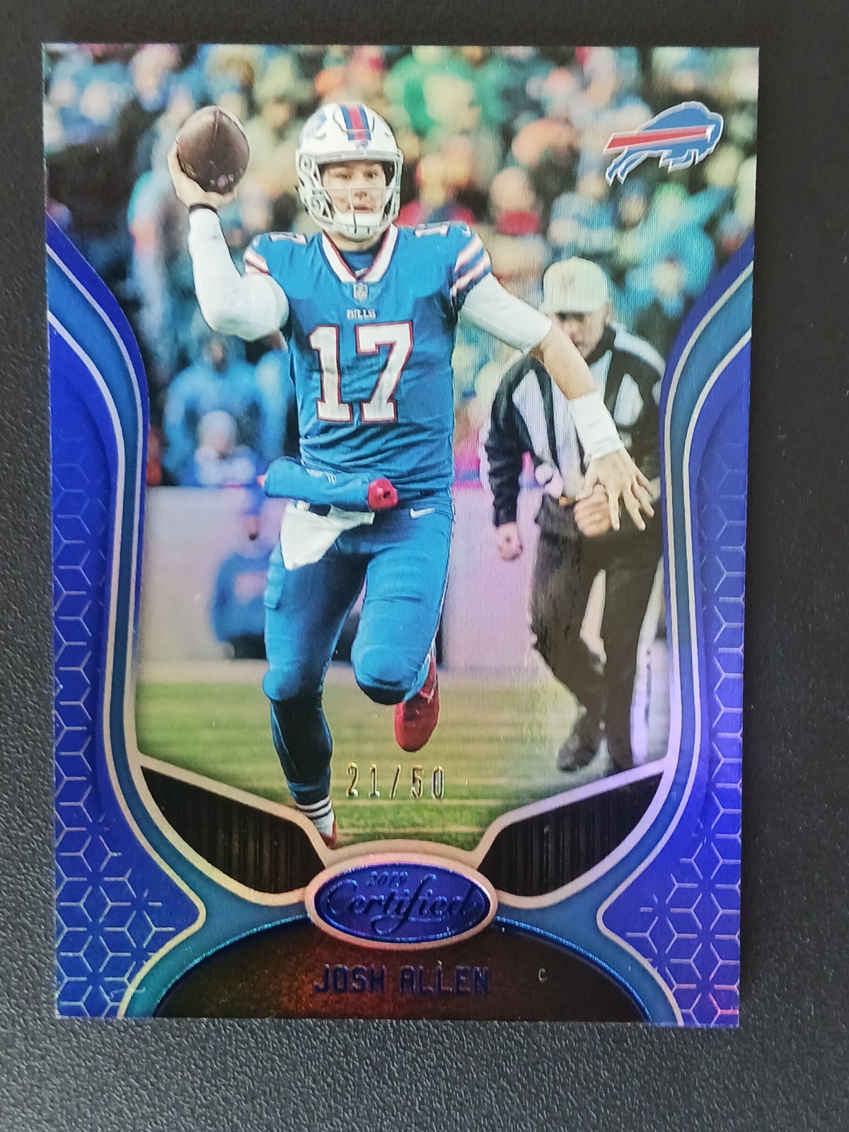 Josh Allen Panini Certified #4 Mirror Blue