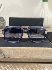 Cazal Legends 669 Blue Square Sunglasses Gray Tinted Lenses for Men