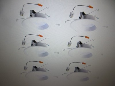 Halo RL 5 in. and 6 in. 2700K CCT LED White Recessed Light Retrofit Trim 6PK